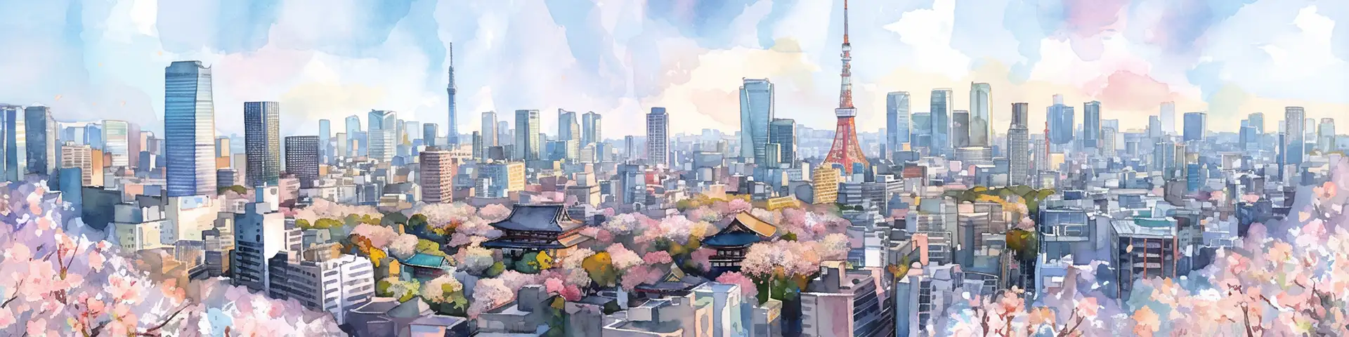Panorama de la ville de Tokyo