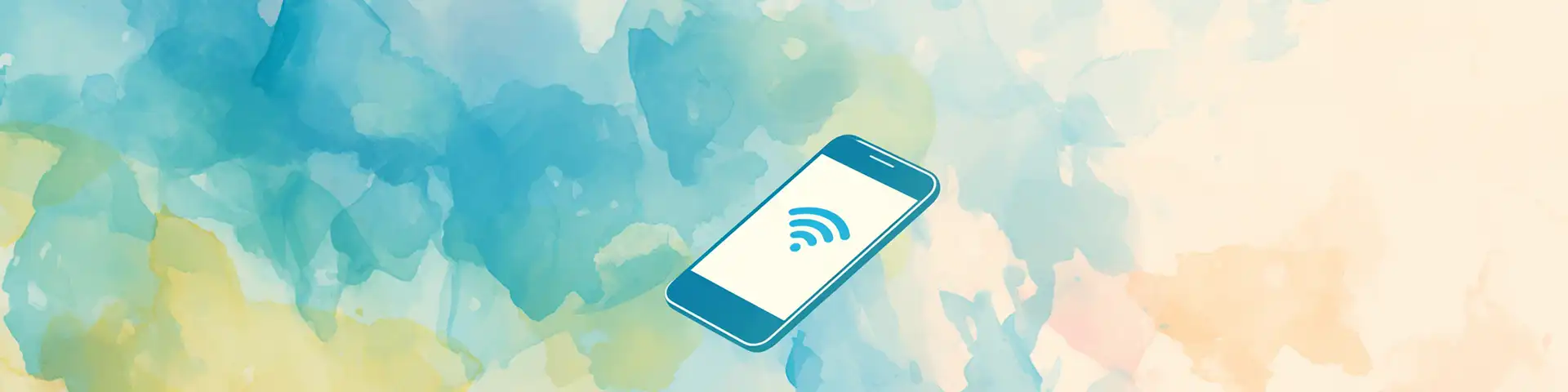 Bannière aquarelle avec carnet de check-list de voyage, passeport et accessoires de départ