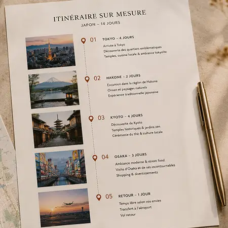 Itinéraires sur mesure