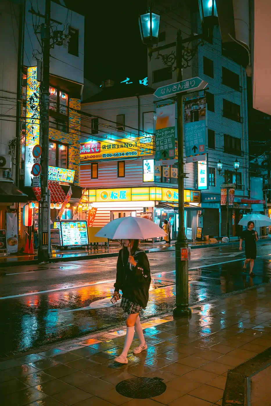 Après application du preset Rainy Neon